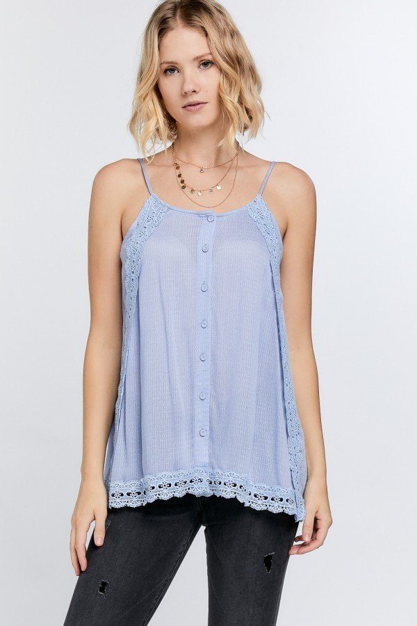 Lace Trim Cami Top