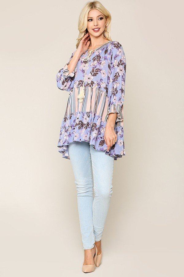 Mosaic Tassel Top