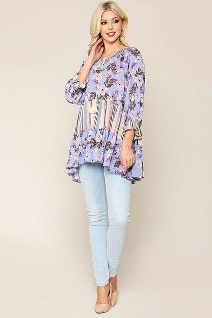 Mosaic Tassel Top