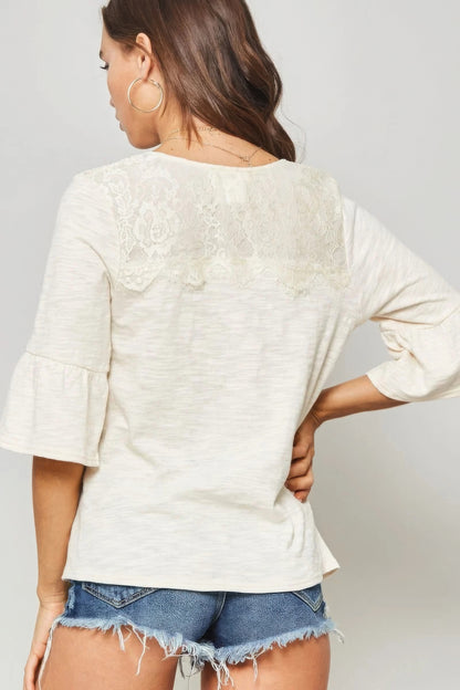 V-Neckline Knit Top