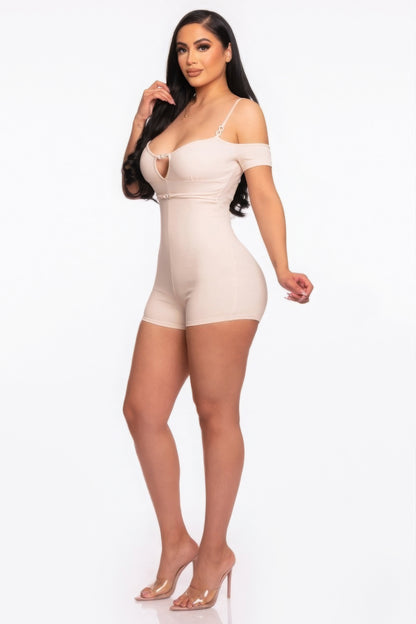 Infinity Off-shoulder Knitted Rompers