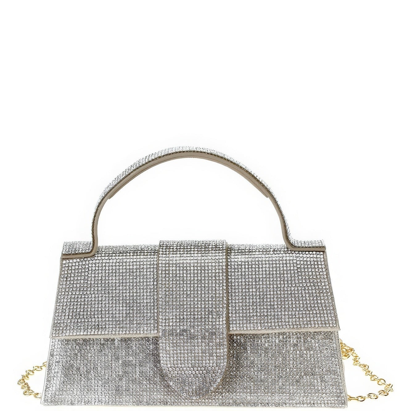 Rhinestone Allover Handle Bag