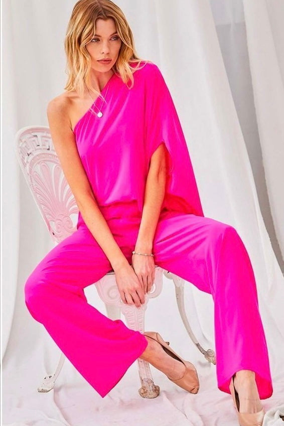 One Shoulder Jumpsuit