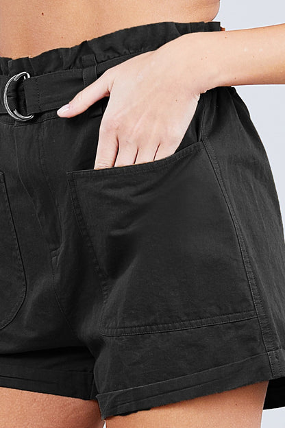 Side Pocket Cotton Short Pants