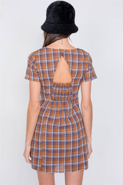 Checkered Vintage Mini Dress