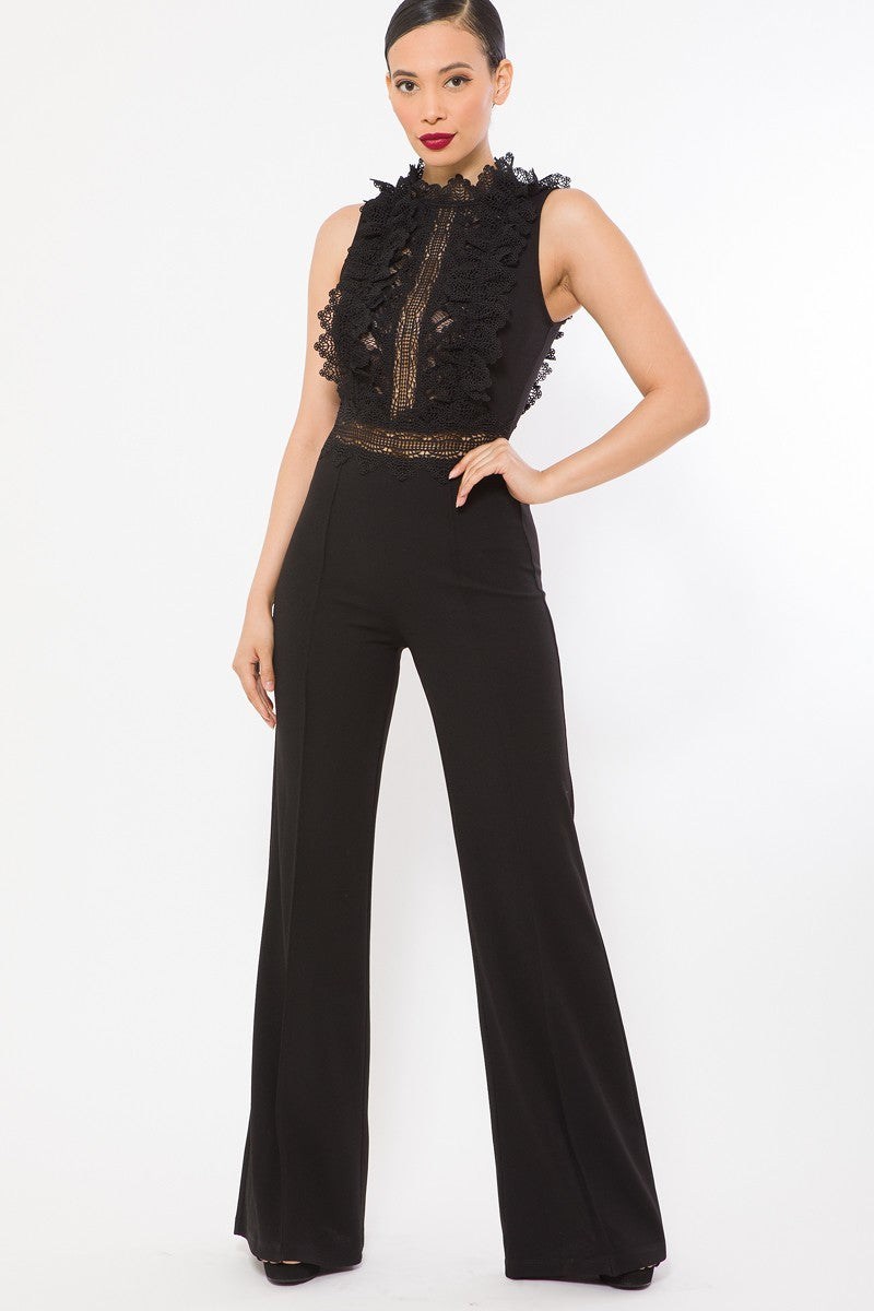 Crochet Lace Jumpsuit