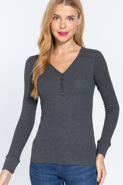 Thermal V-Neck Top