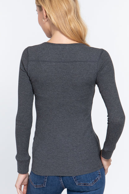 Thermal V-Neck Top