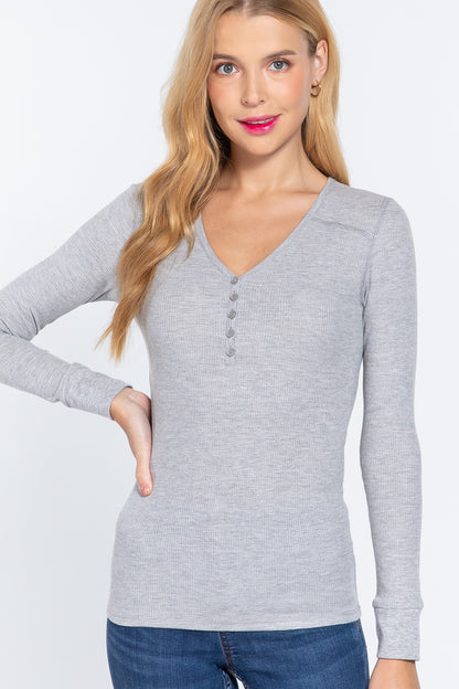 Thermal V-Neck Top