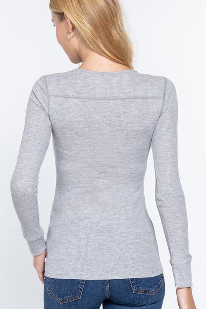 Thermal V-Neck Top