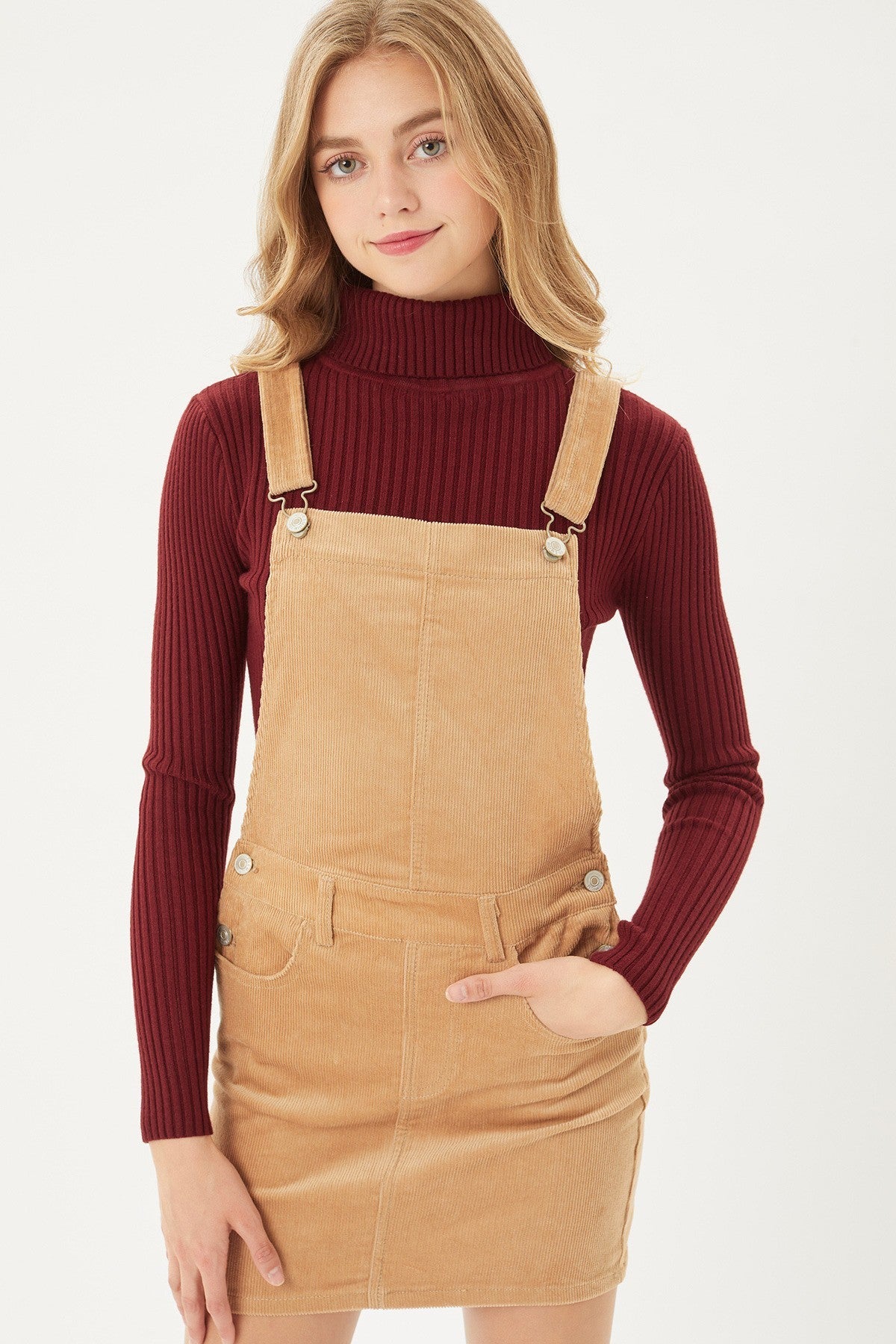 Overall Corduroy Dress with Adjustable Straps