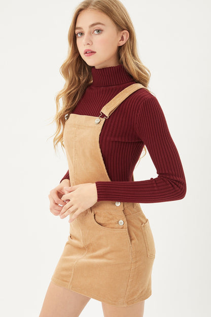 Overall Corduroy Dress with Adjustable Straps