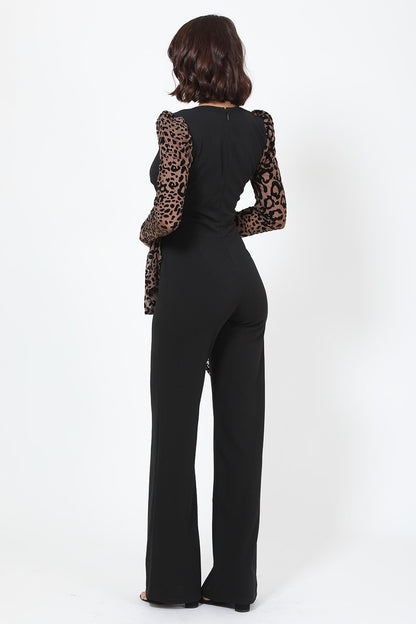 Leopard Print Jumpsuit