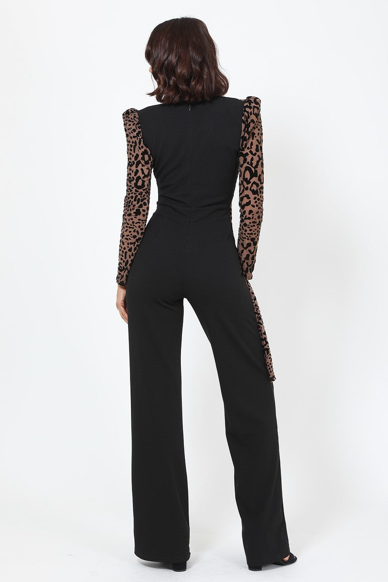 Leopard Print Jumpsuit