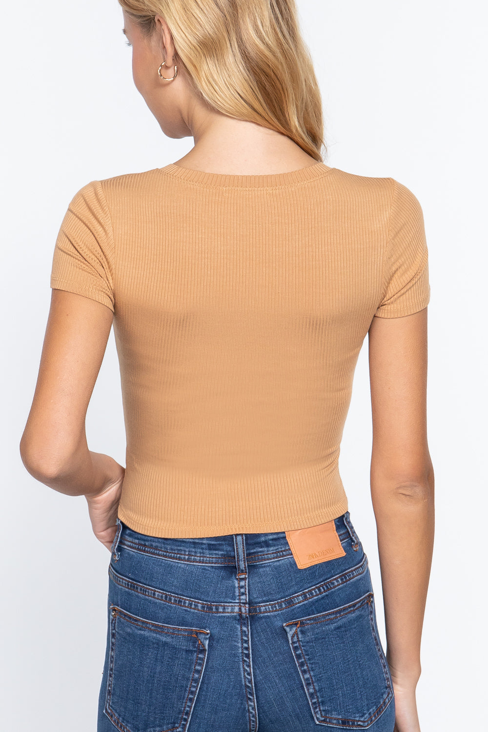 Crew Neck Crop T-Shirt