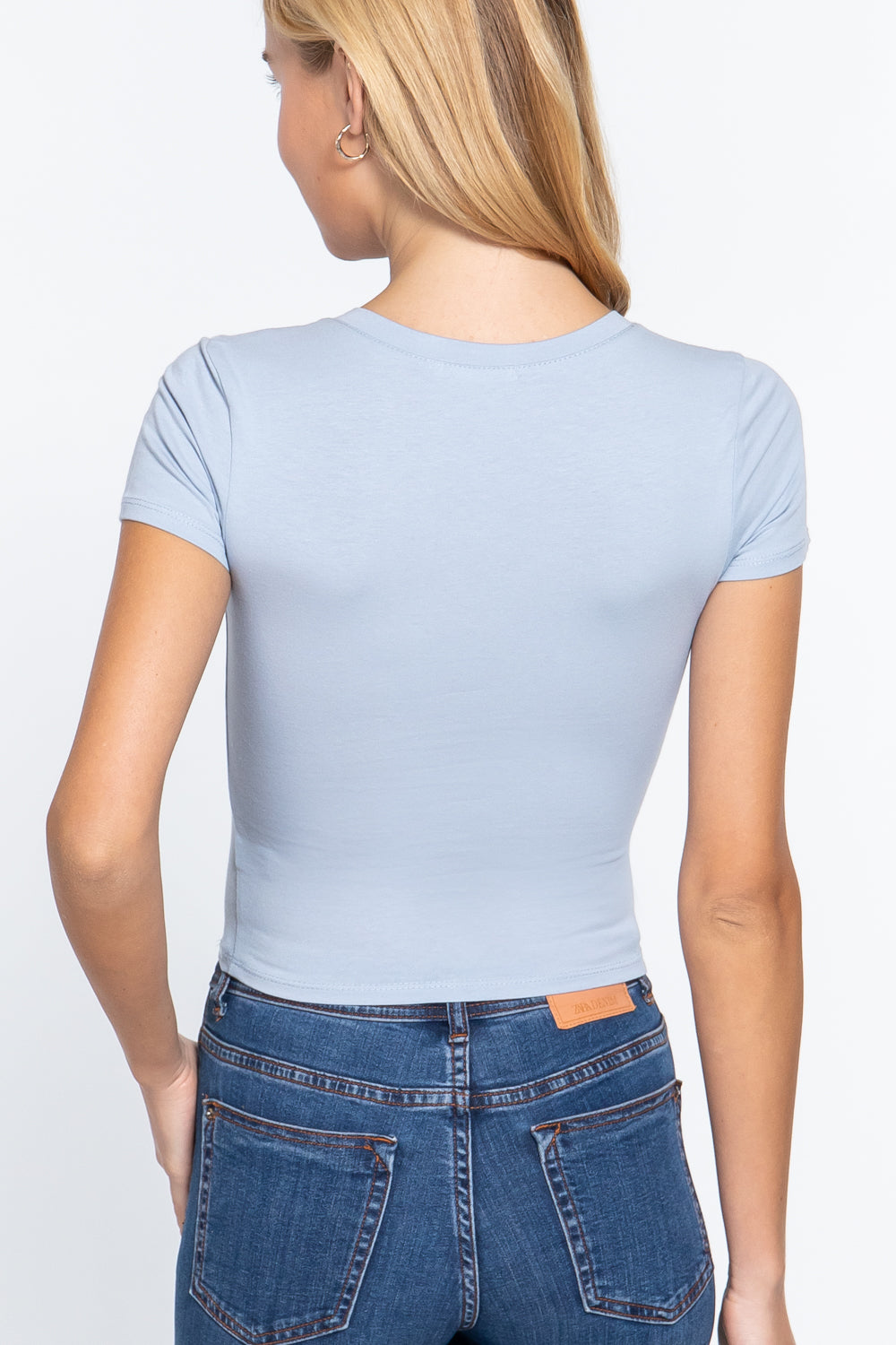 V-Neck Crop T-Shirt