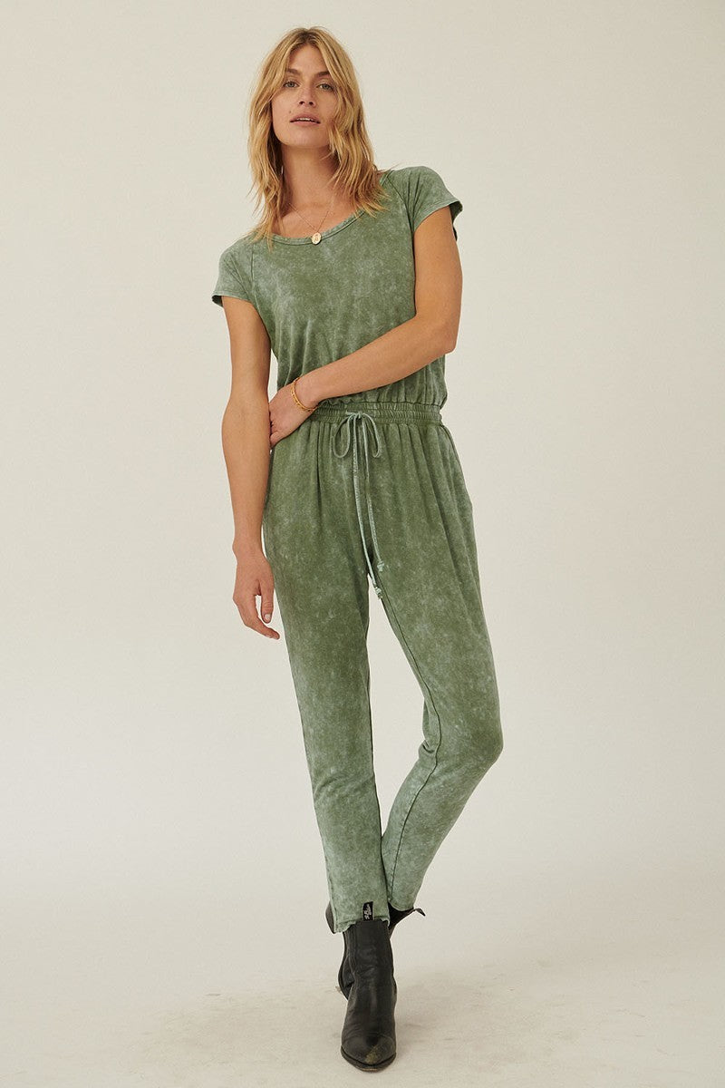 Mineral Wash Knit Jumpsuit