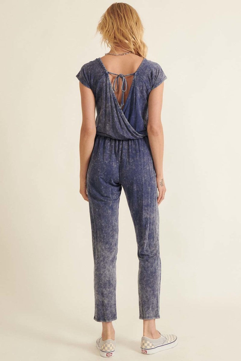 Mineral Wash Knit Jumpsuit