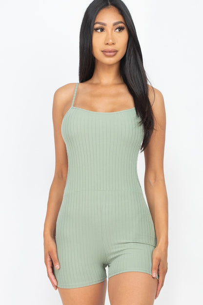 Back Cutout Bodycon Romper