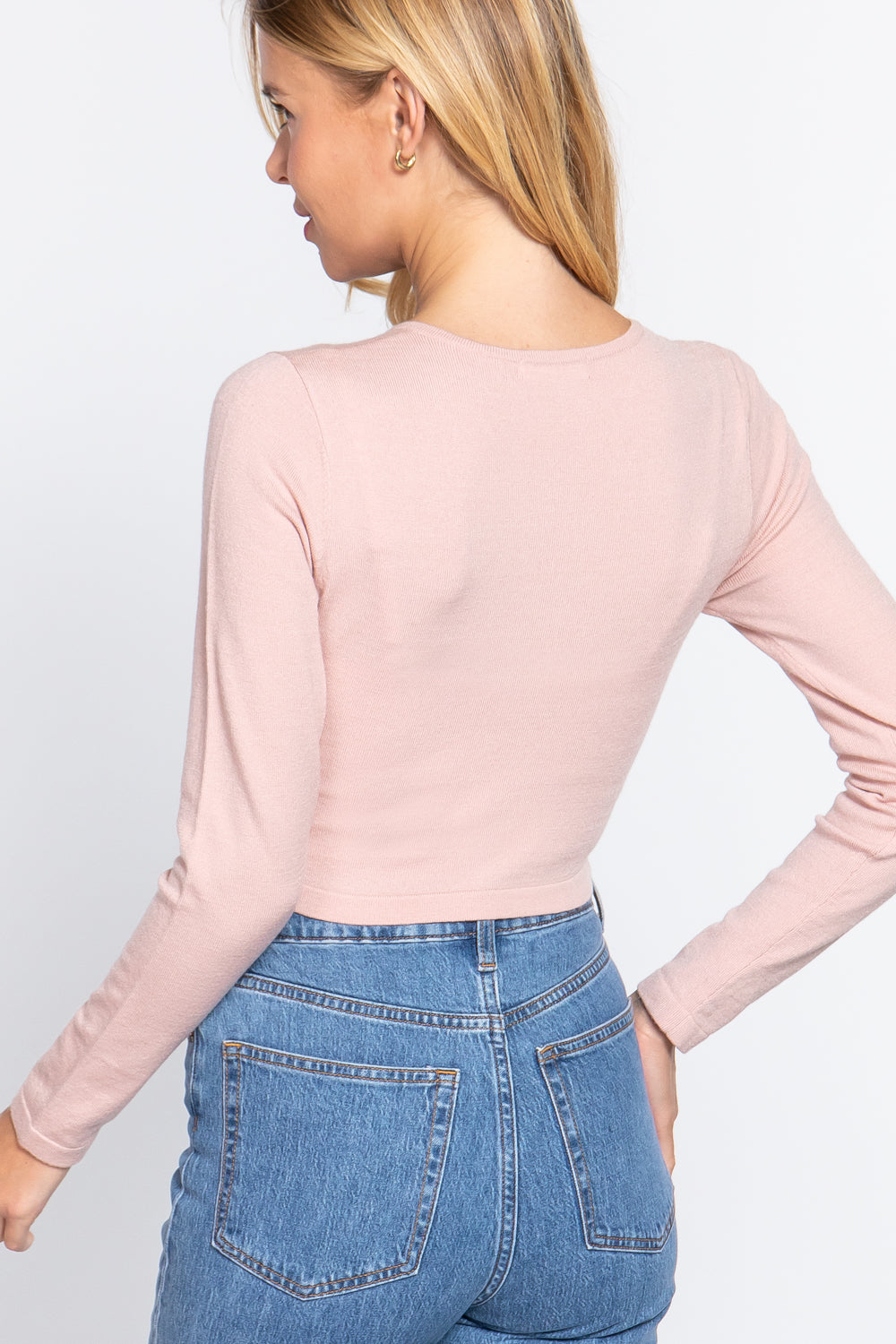 Round Neck Viscose Sweater