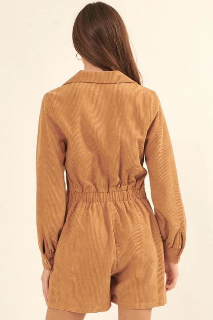 Woven Corduroy Romper