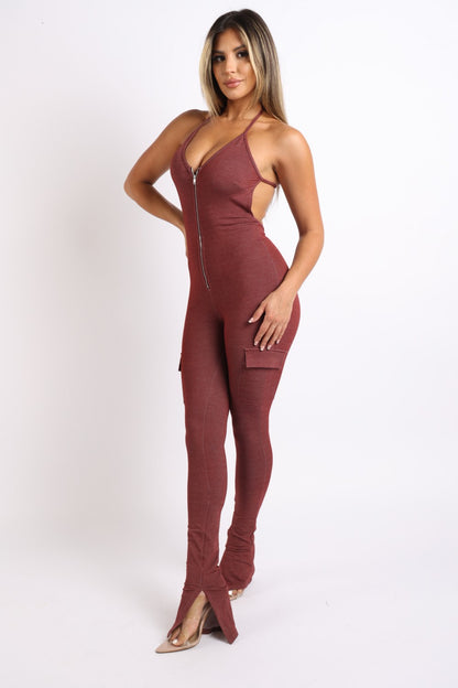 Cargo Pockets Jumpsuit