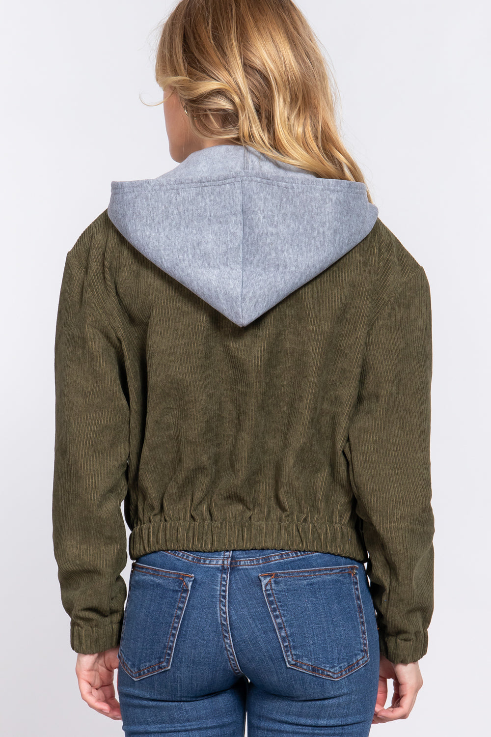 Corduroy Hoodie Jacket