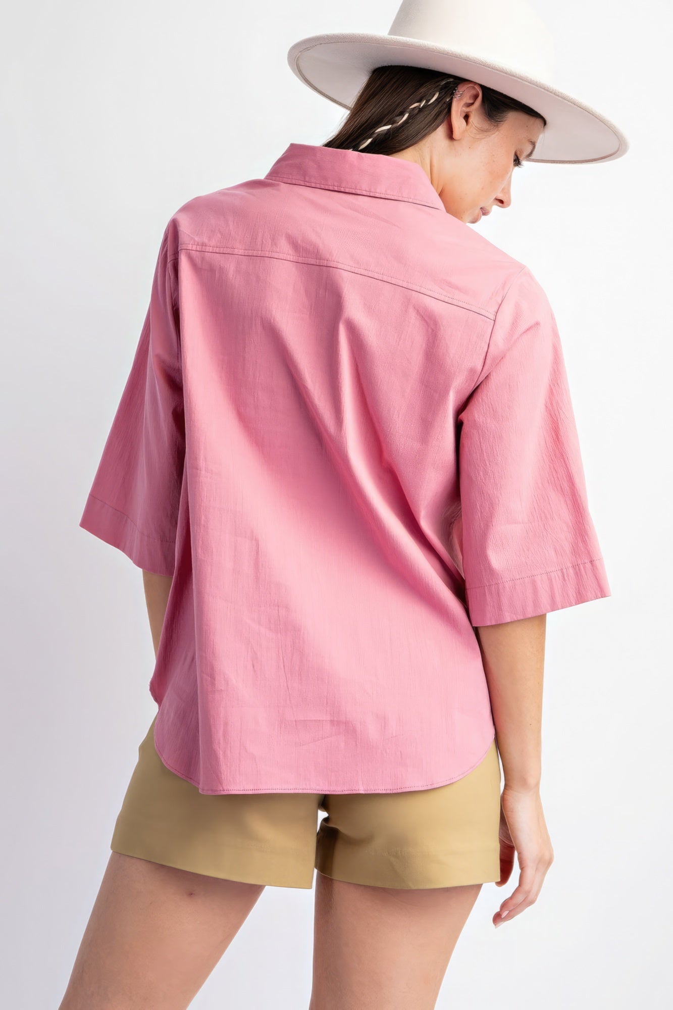 Poplin Button Down Shirt