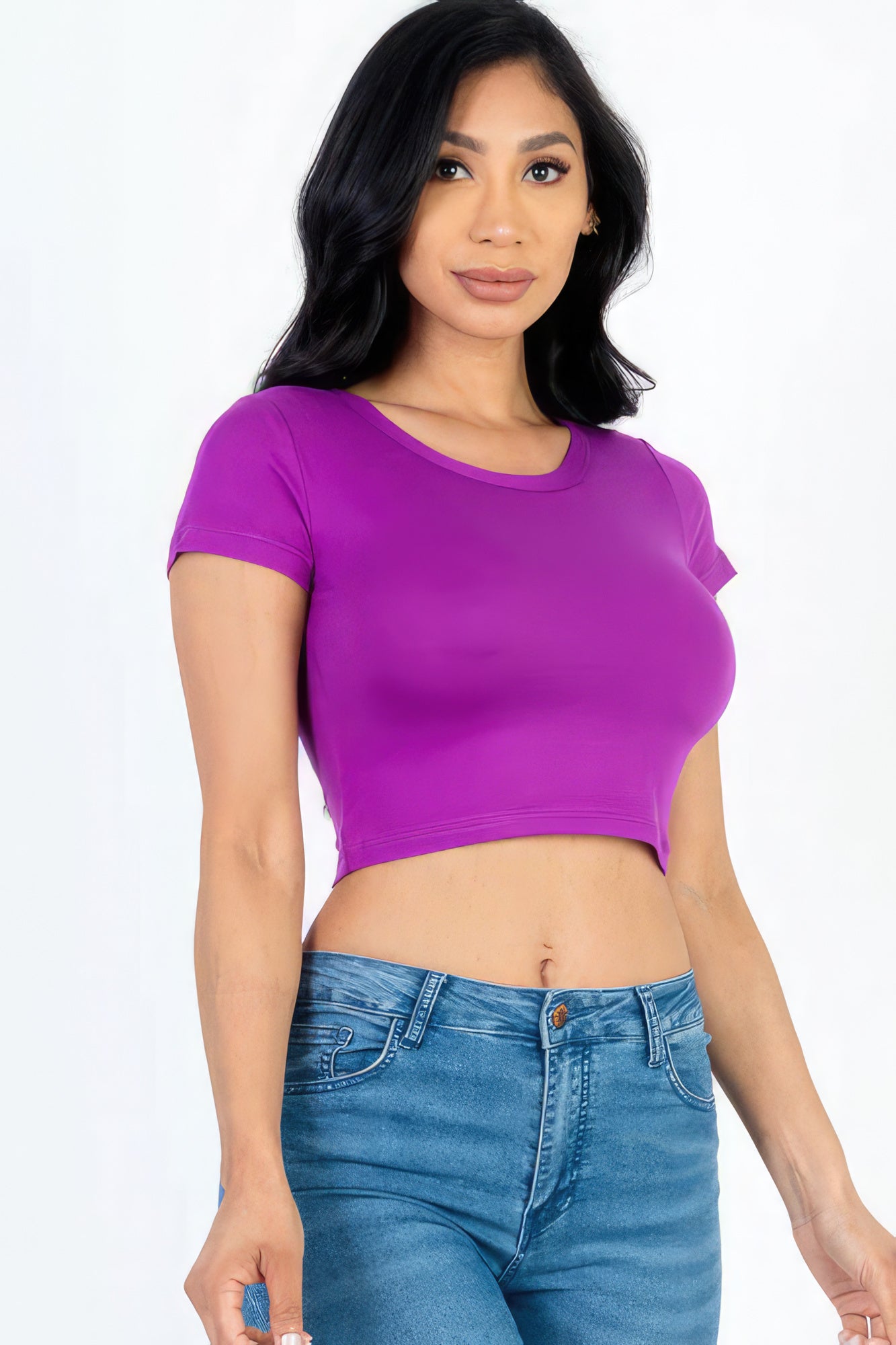 Roundneck Crop Top Tee