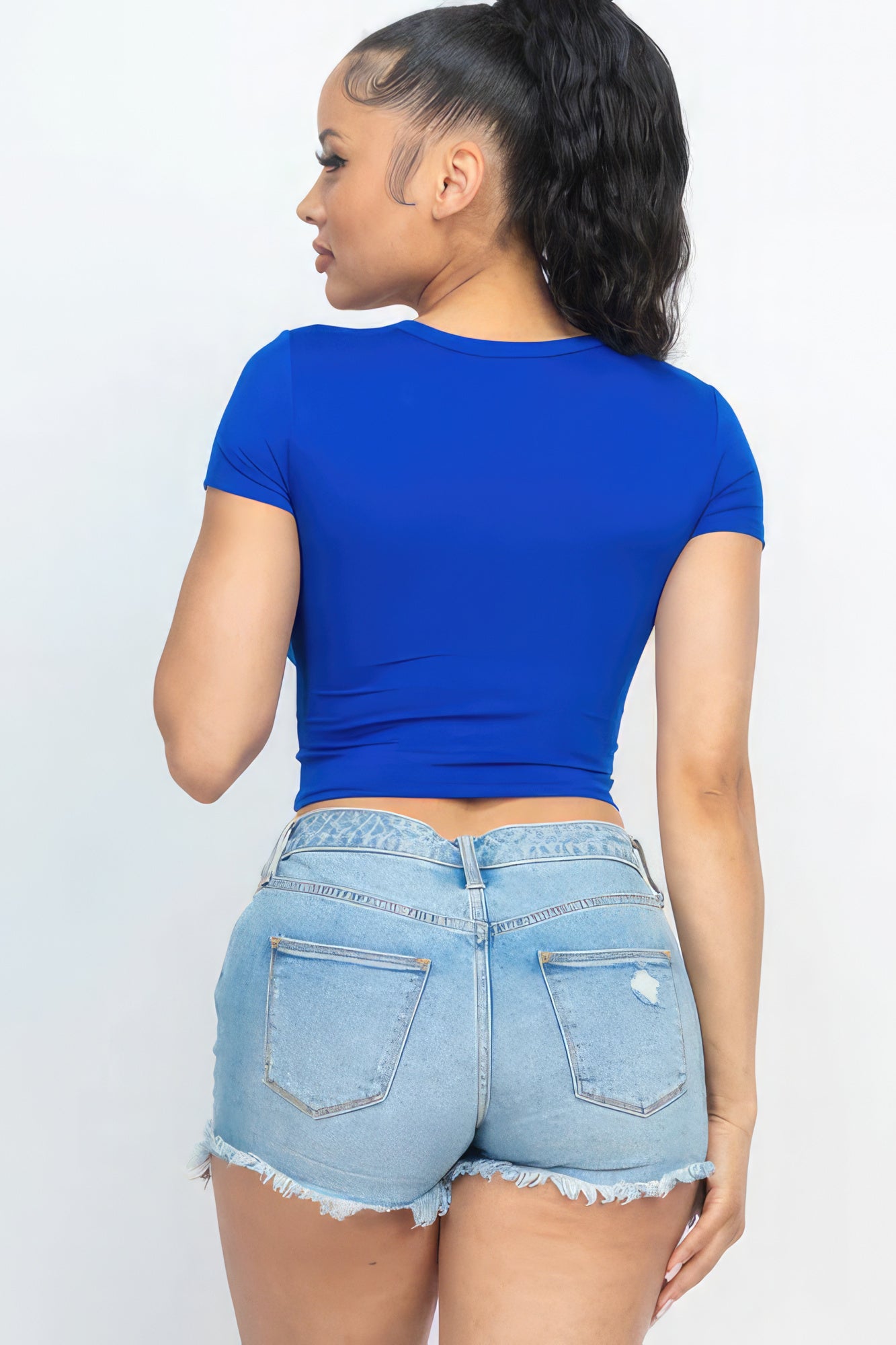 Roundneck Crop Top Tee