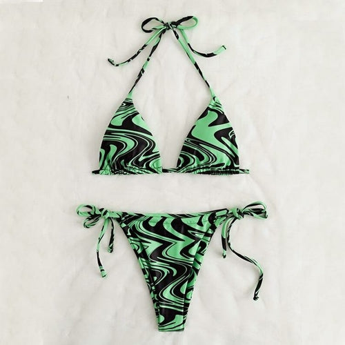 Sexy Bow-Knot High Waist Bikini Set