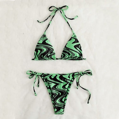 Sexy Bow-Knot High Waist Bikini Set