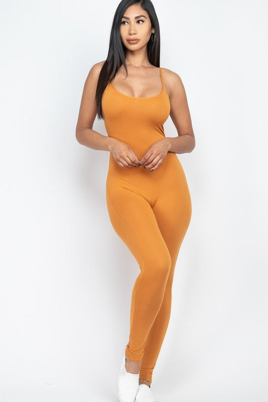 Bodycon Cami Jumpsuit - Cherry Angel