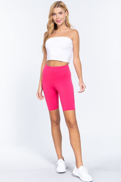 Cotton Jersey Short Leggings - Cherry Angel